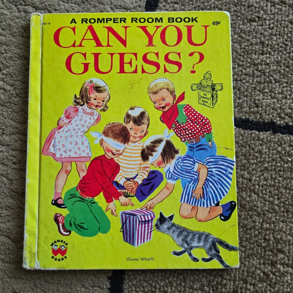 Vintage 1950s Wonder Books Can You Guess A Romper Room Book Hardcover 701 R